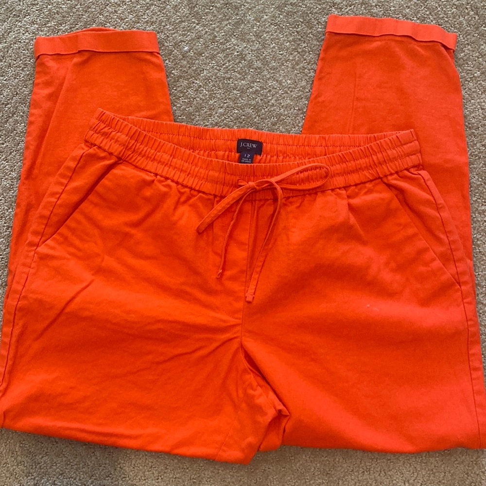 J Crew Twill Draw String pant
